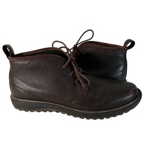 Abeo Mens Dark Brown Leather Chukka Boots Lace Up Ankle Boots Size 13